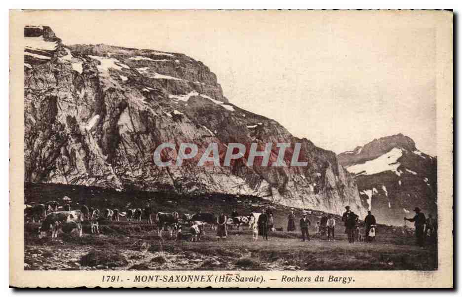 Mont-Saxonnex (Haute-Savoie) — Rochers du Bargy — éditeur non identifié, n° de série non visible