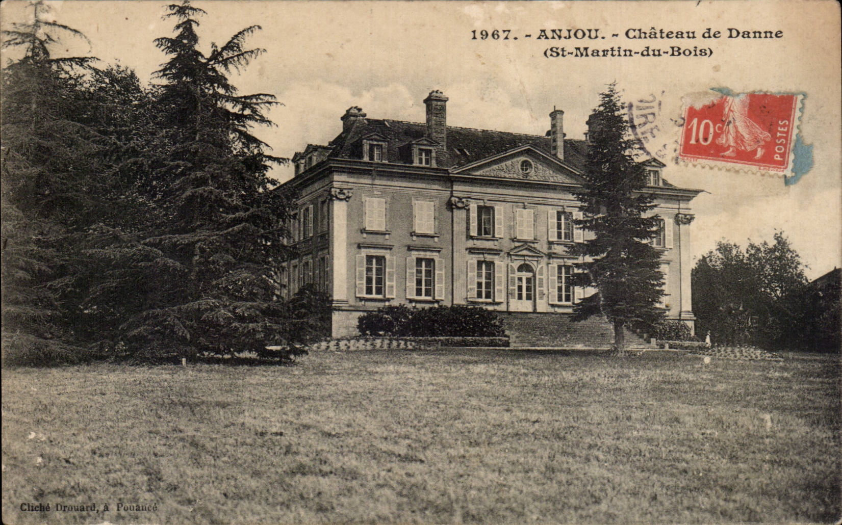 Anjou - Chateau de Danne - St Martin du Bois - CPA 