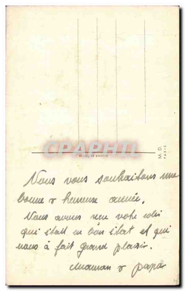 Fetes - Voeux - Bonne Annee - trefle - four leaf clover - CPA  — Rückseite