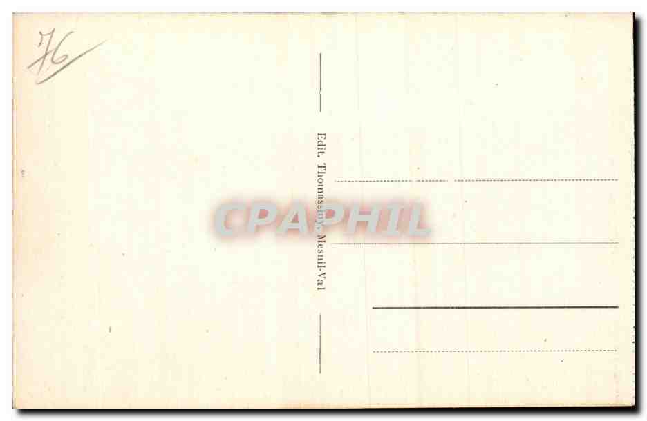 Mesnil Val - Le Petit Chateau - La Tour Talbot - Chemin de la Falaise - CPA  — Rückseite