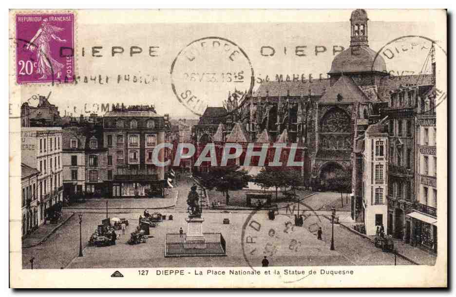 Dieppe - La Place Nationale - CPA 