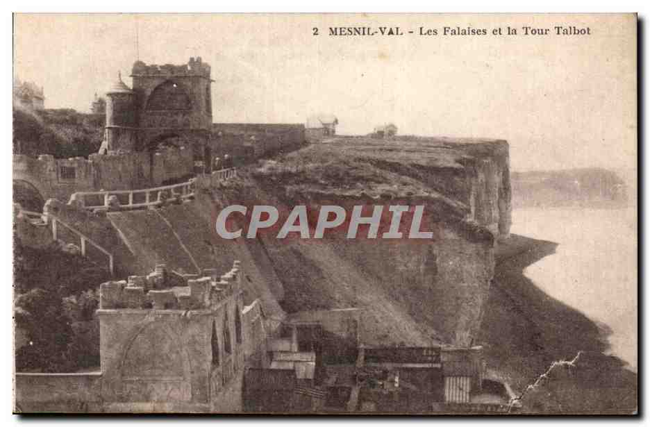 Mesnil Val - Les Falaises et la Tour Talbot - CPA 