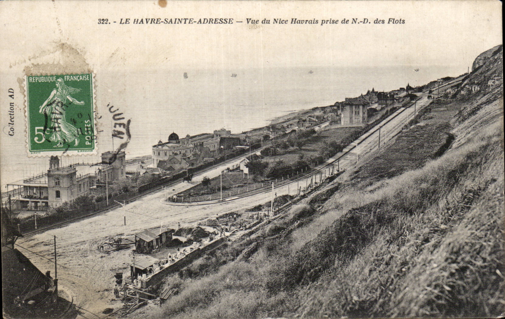 Le Havre - Sainte Adresse - Vue du Nice Havrais prise de Notre Dame des Flots - CPA 