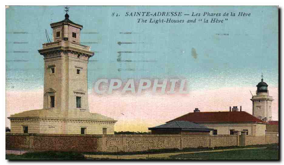 Sainte Adresse - Les Phares et la Heve - lighthouse - CPA 