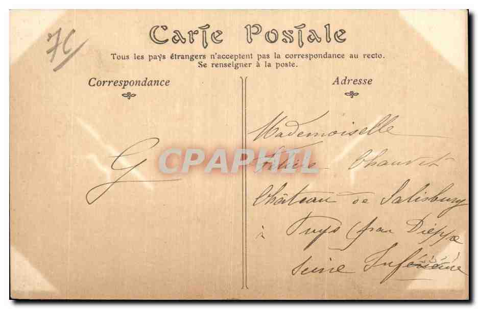 Le Treport - La Plage - CPA  — Rückseite