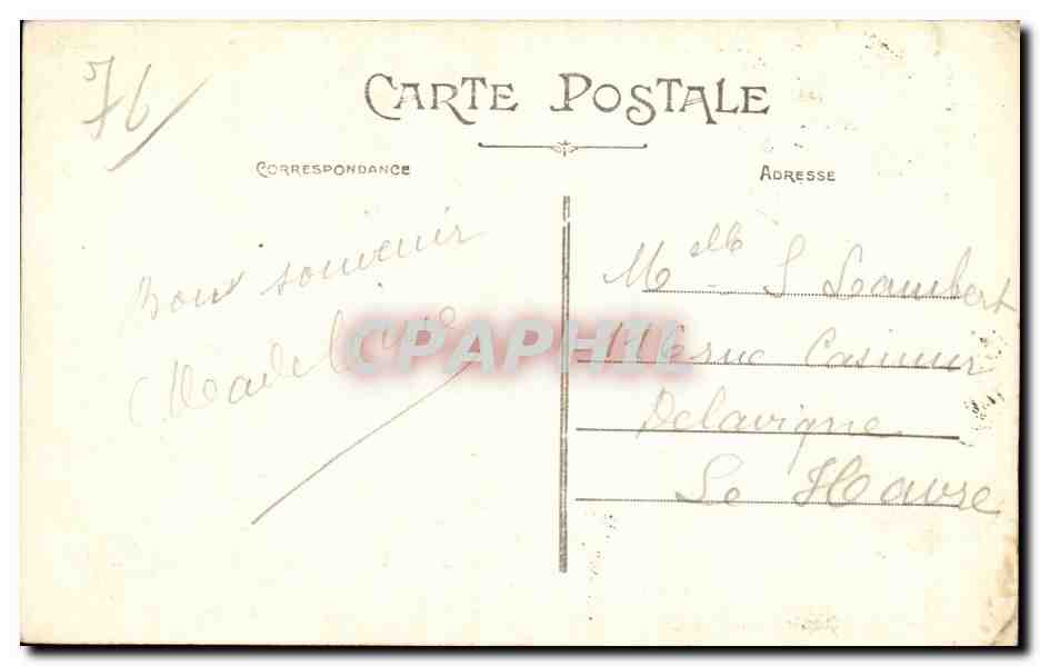 Rouen - Fontaine de la Croix de Pierre - CPA  — Rückseite