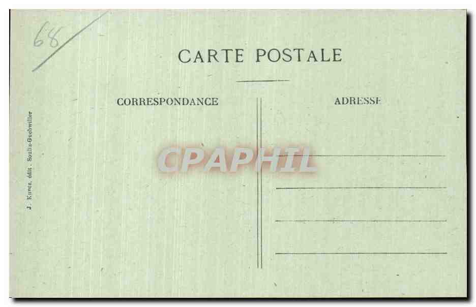 Ruinen der Sonnenberg-Bäder — Carspach (Elsass) — Erinnerung an den Großen Krieg — Rückseite