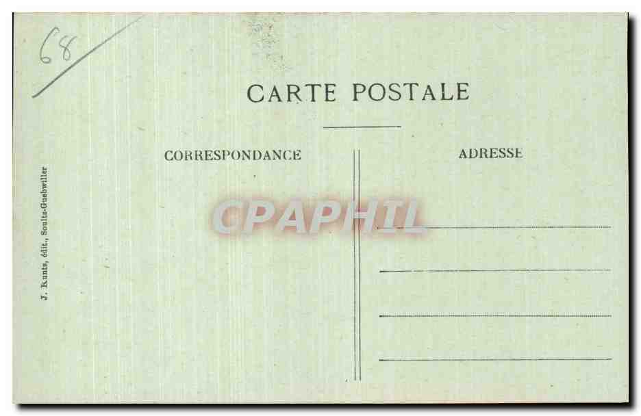 Souvenir de la Grande Guerre — SEPPPOIS-le-HAUT (Alsace) — Verso