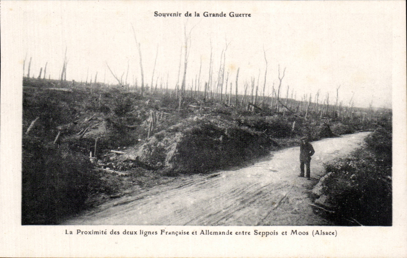 Proximité des lignes française et allemande entre Seppois et Moos (Alsace) — Souvenir de la Grande Guerre — J. Kunta, éditeurs, Soultz-sous-Forêts