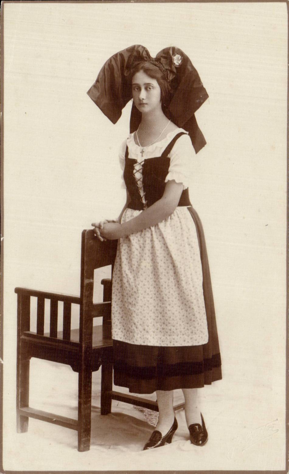 Folklore - Costumes - Alsace - Femme - CPA 