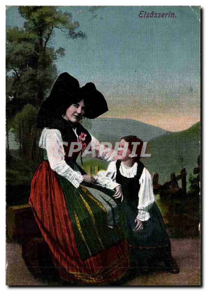 Folklore - Costumes - Alsace - Elsaesserin - CPA