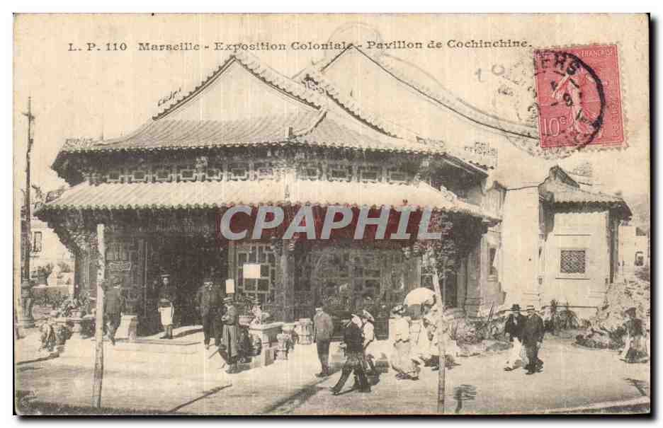 Marseille - Exposition Coloniale - Pavillon de Cochinchine - CPA 