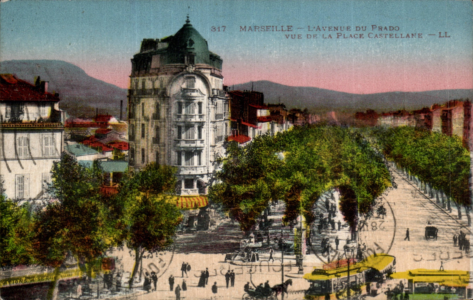 Marseille - L Avenue du Frado - Place Castellane - CPA 