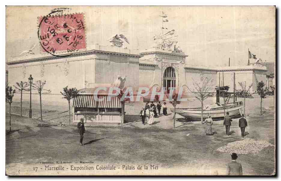 Marseille - Exposition Coloniale - Palais de la Mer - CPA 