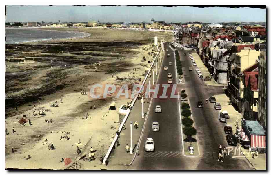 Les Sables d'Olonne — Avenue Georges Godet et la Plage — Éditions P. Marlin