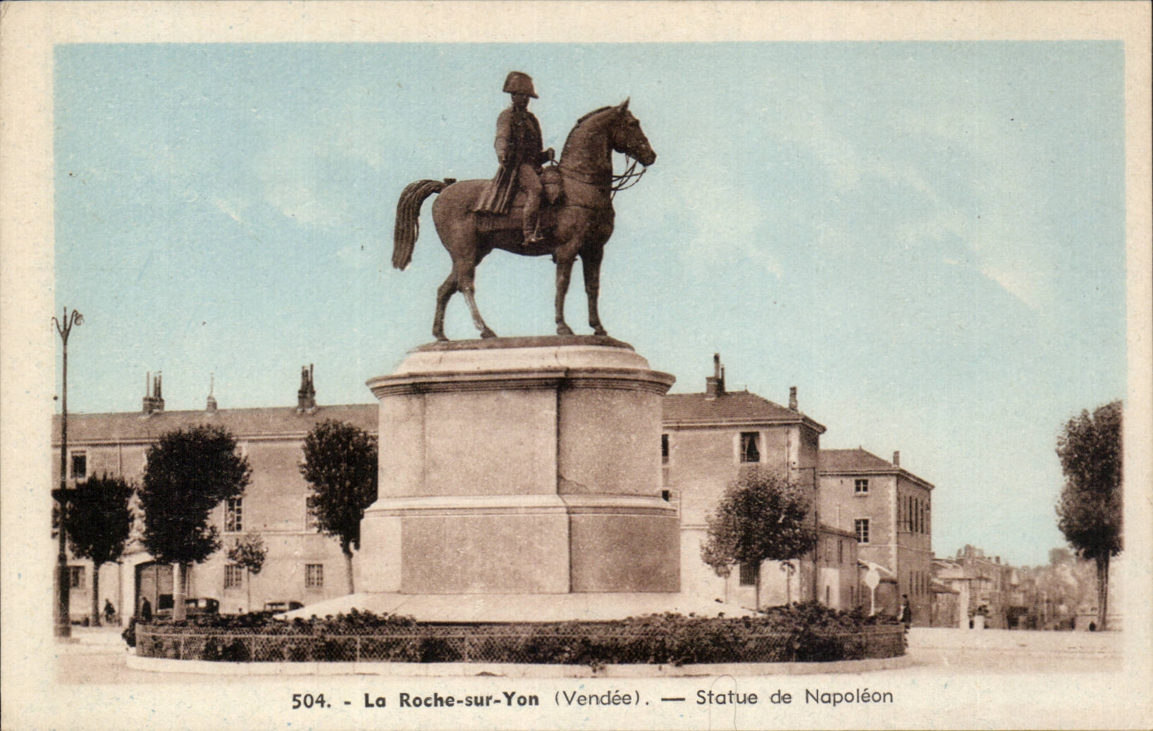 La Roche-sur-Yon (Vendée) — Statue de Napoléon — Phototypie Jehly-Poupin