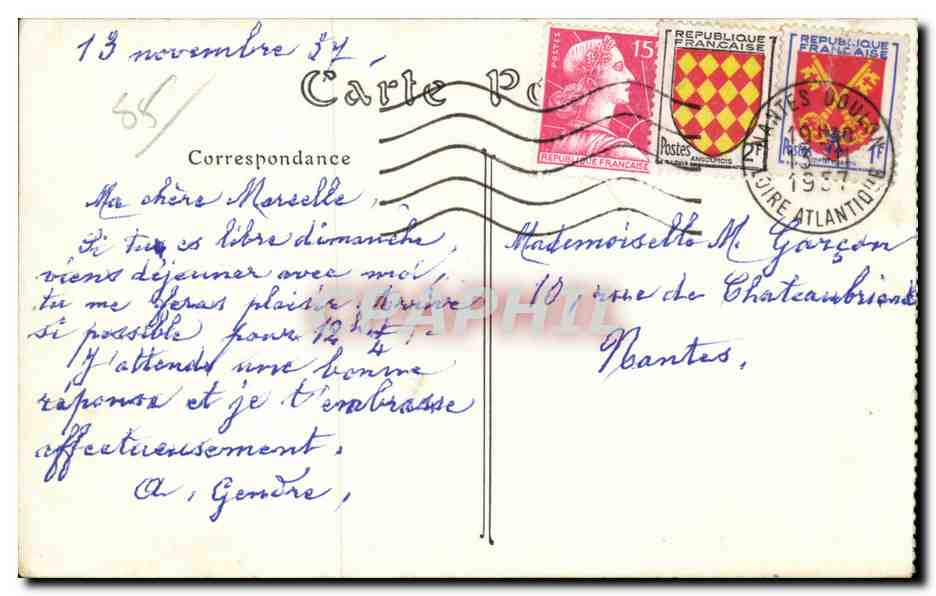 Les Sables-d'Olonne — Vue prise de la Tour d'Arundel — ND. Phot. — Achterkant