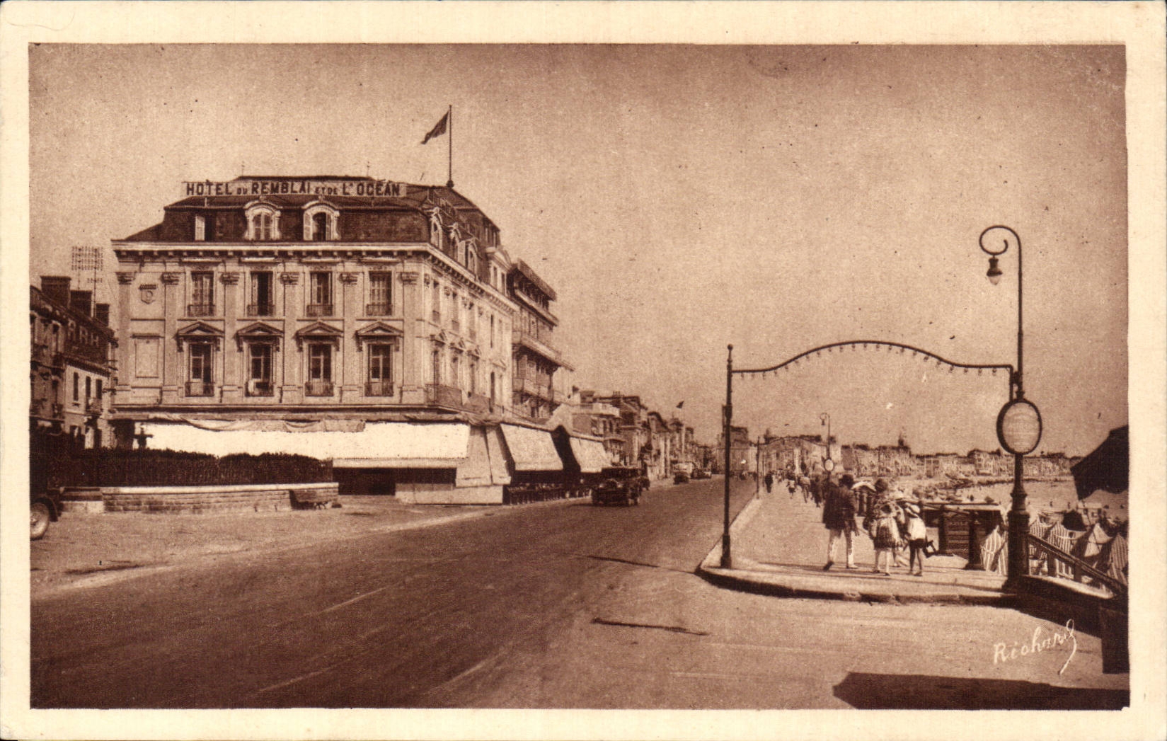 Hôtel du Remblai et de l'Océan — Les Sables-d'Olonne — éditeur Richard