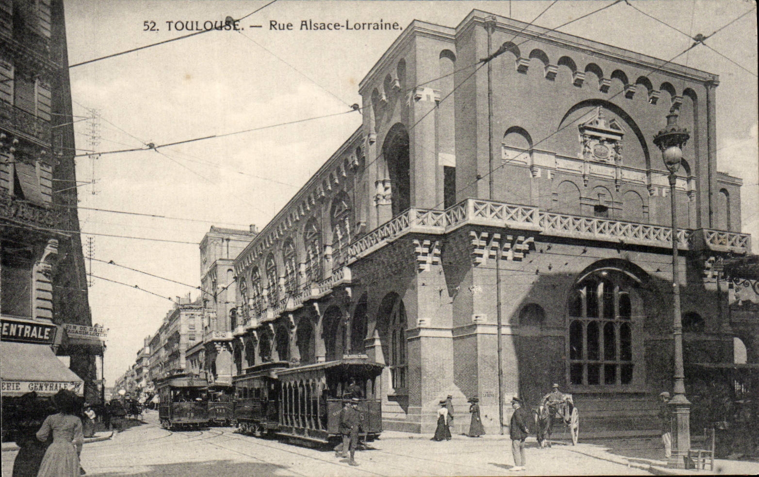 Toulouse — Rue Alsace-Lorraine — Édifice de la Compagnie des Tramways Centrale