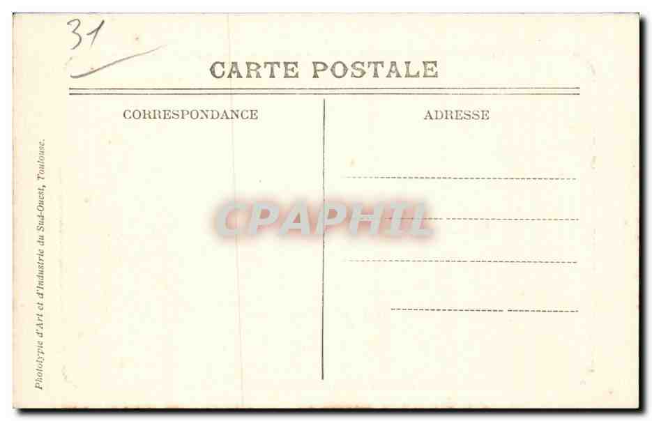 Toulouse - Gare Matabiau - CPA — Verso