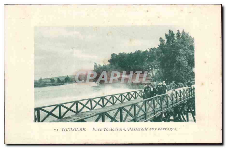 Toulouse - Parc Toulousain - Passerelle aux Barrage - CPA
