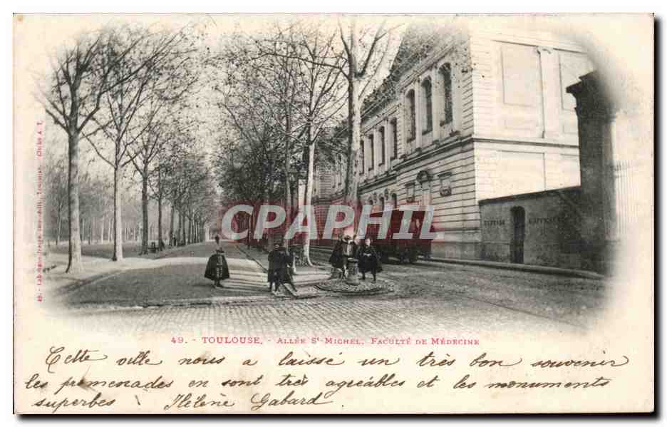 Toulouse - Allee St Michel - Faculte de Medecine - CPA