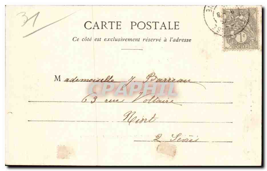 Toulouse - Allee St Michel - Faculte de Medecine - CPA — Verso