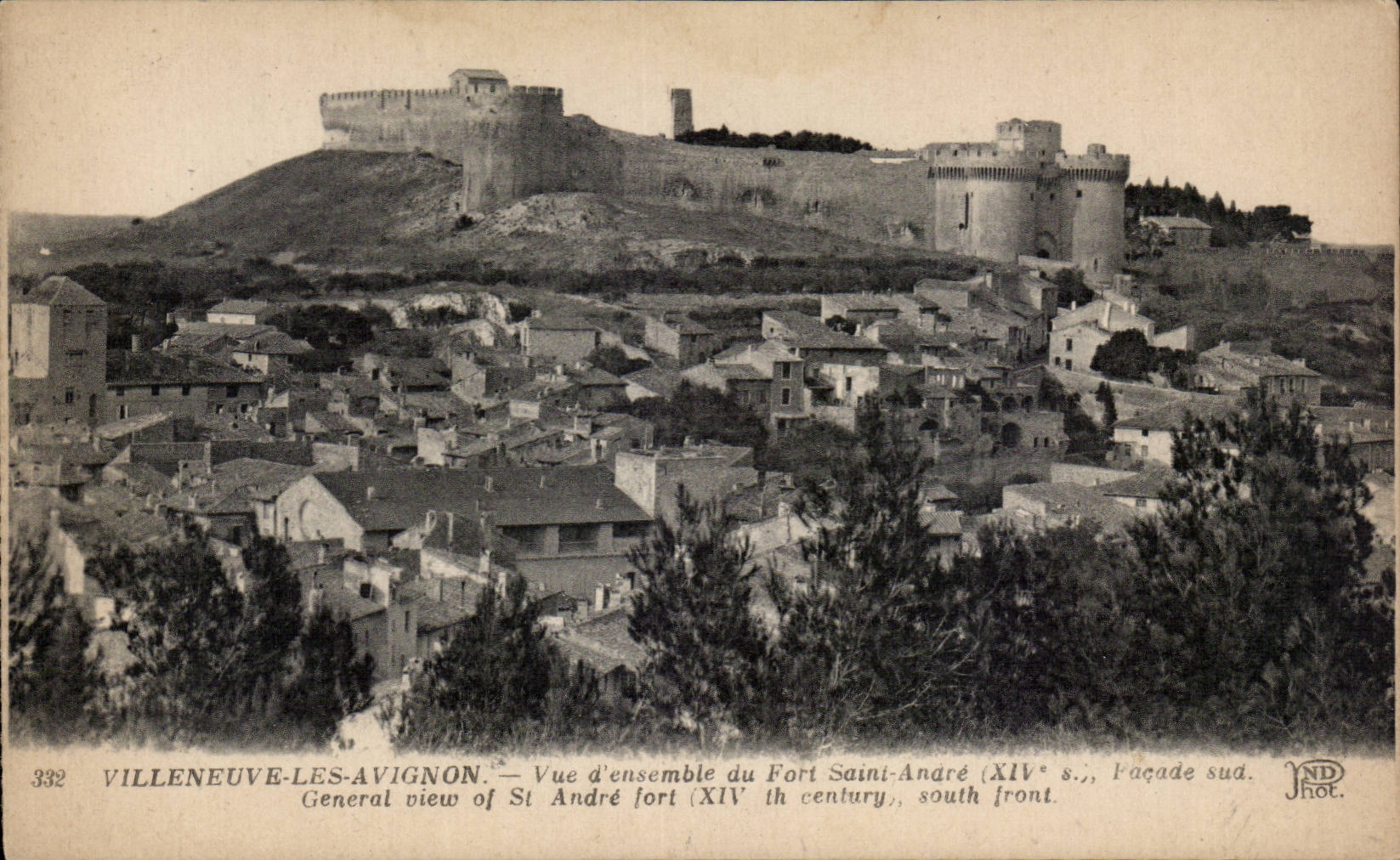 Villeneuve les Avignon - Vue d ensemble - Fort Saint Andre - CPA