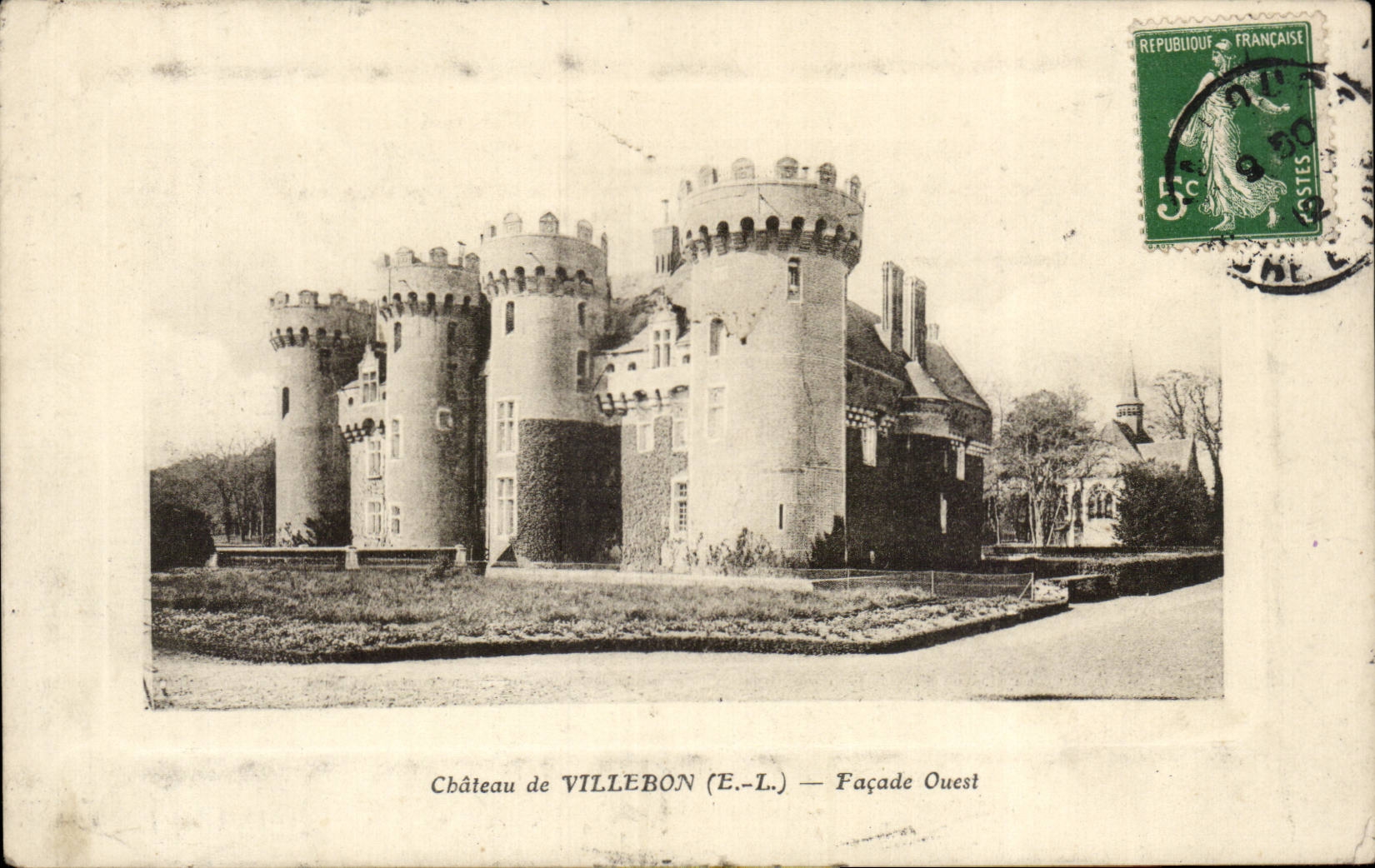Château de VILLEBON (E.-L.) — Façade Ouest — Éditeur non visible