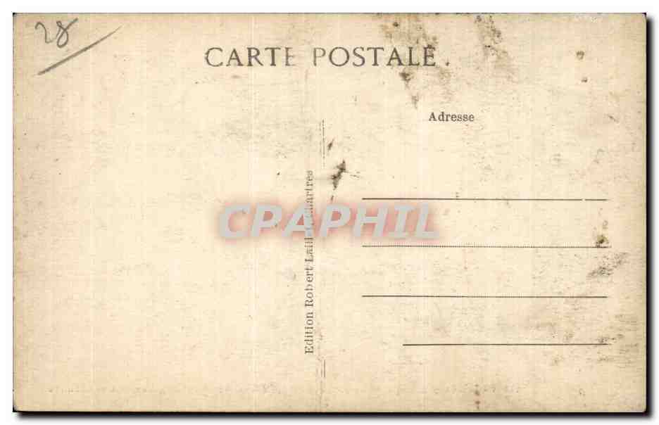 CPA Chartres Clinique chirurgicale St francosi (docteur de Foumestraux) Une chambre — Verso