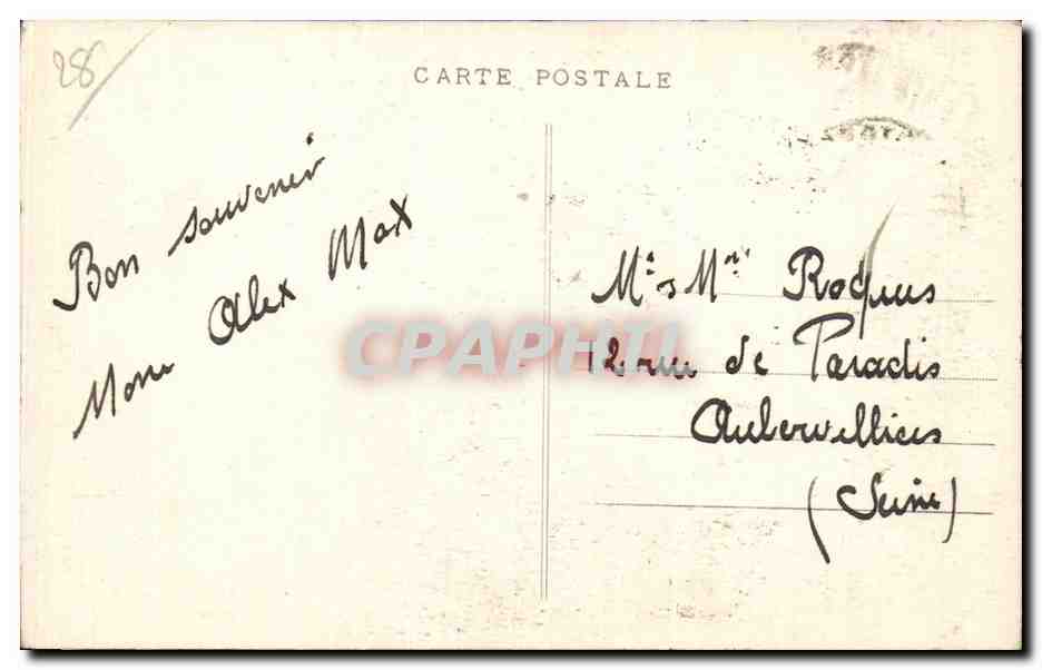 CPA Chartres L hotel des Postes et Telegraphes Boulevard Ste Foy  — Rückseite