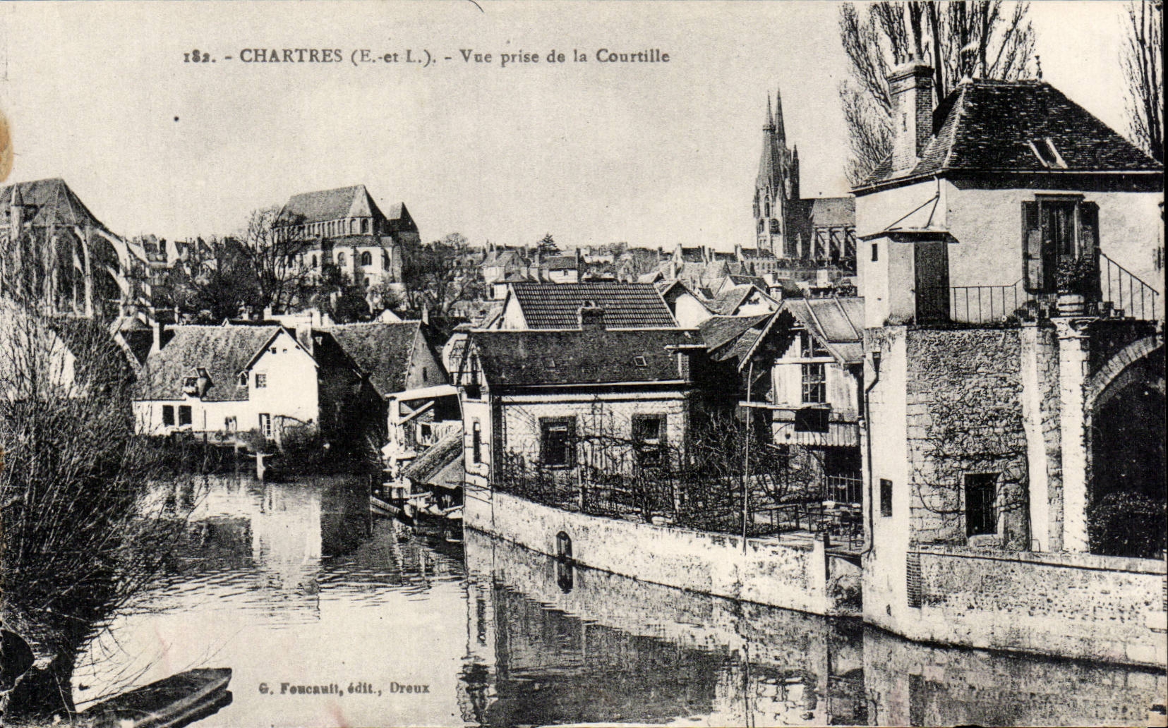 Chartres (E.-et-L.) — View from Courtille — G. Foucault, publisher, Dreux