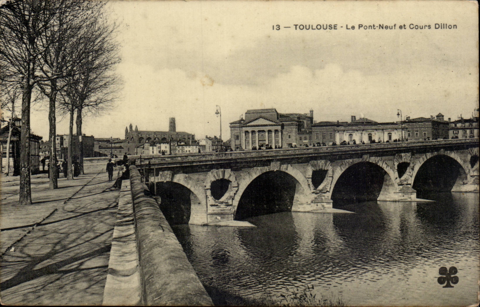 CPA Toulouse Le pont neuf et Cours dillon