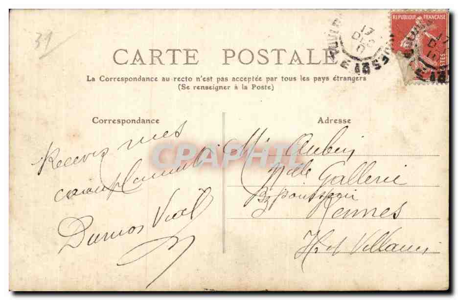 CPA Toulouse Le pont neuf et Cours dillon — Rückseite