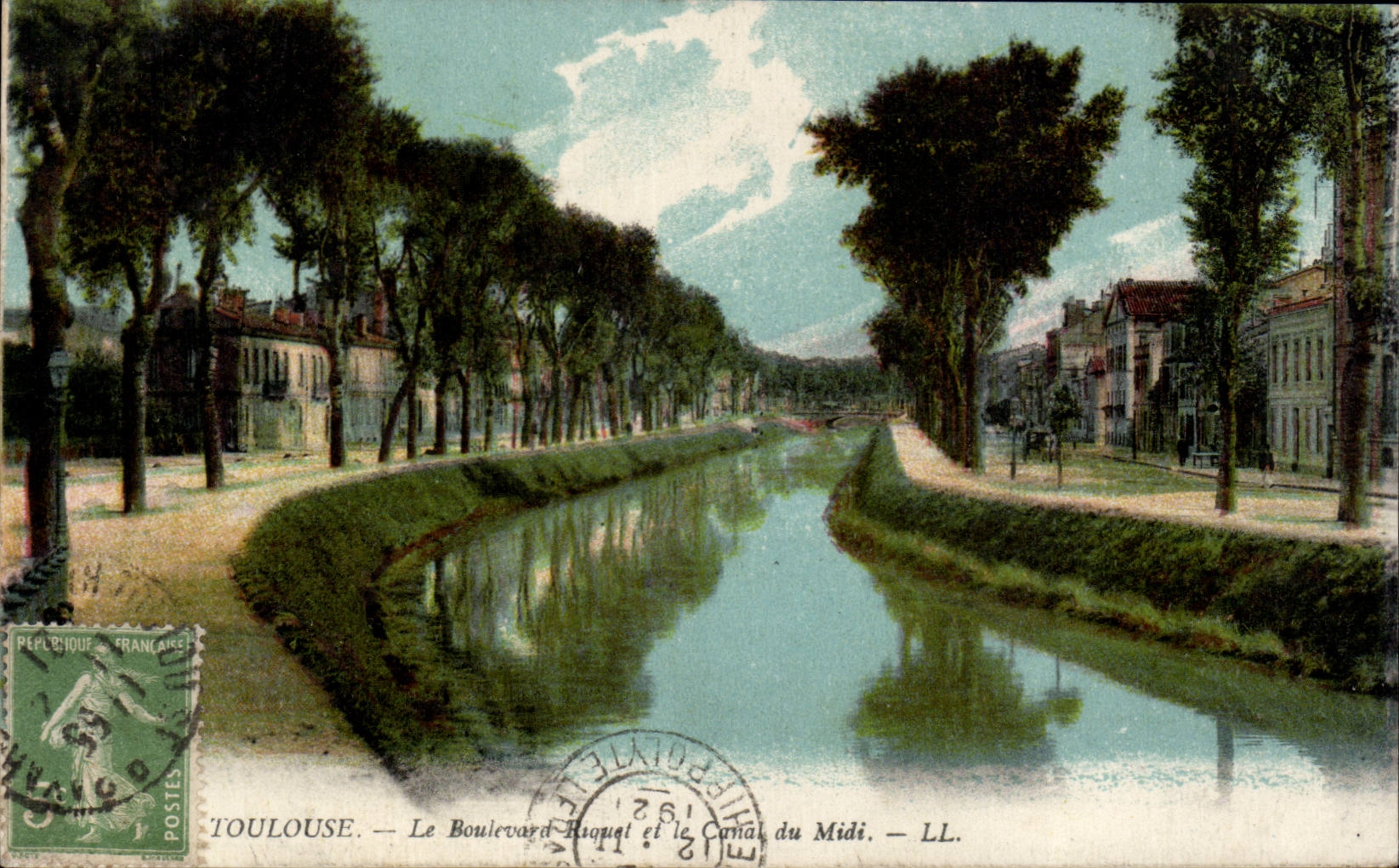 Toulouse — Le Boulevard Riquel et le Canal du Midi — LL.