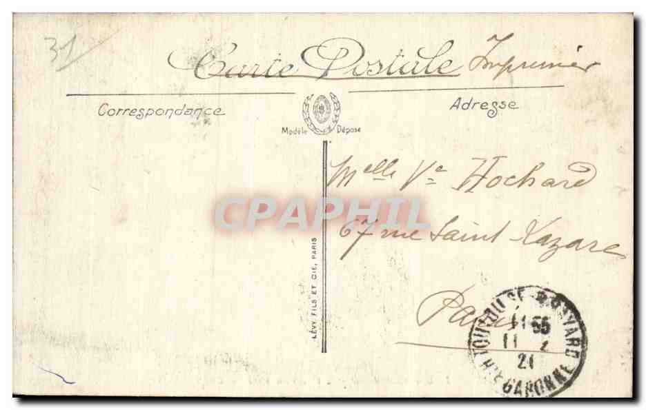 Toulouse — Le Boulevard Riquel et le Canal du Midi — LL. — Verso