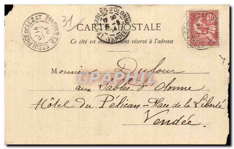CPA St Sulpice Rives et pont de la Leze Pecheurs Enfants — Reverso