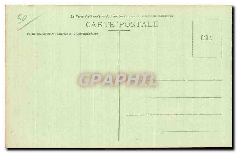 CPA Cherbourg Hopital maritime La cour interieure  — Rückseite