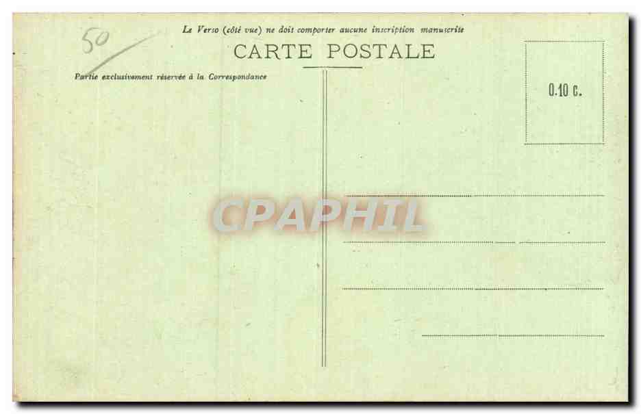 CPA Cherbourg L avant port de commerce — Verso