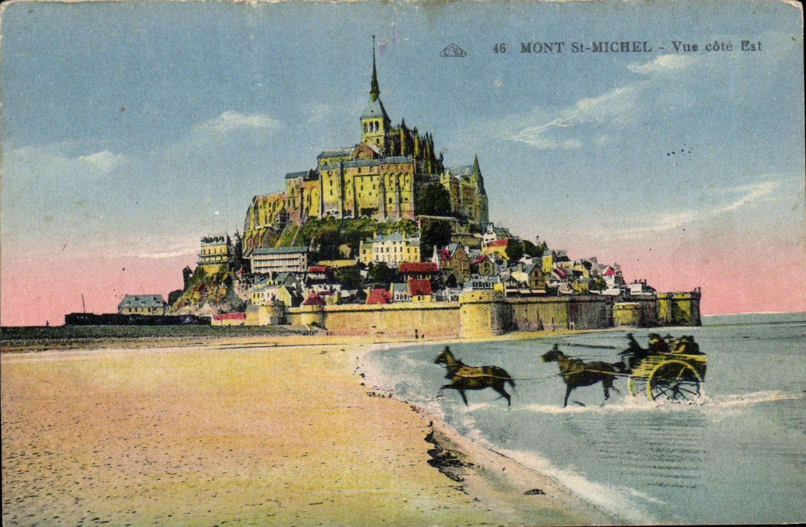 CPA Mont Saint Michel Vue Cote Est
