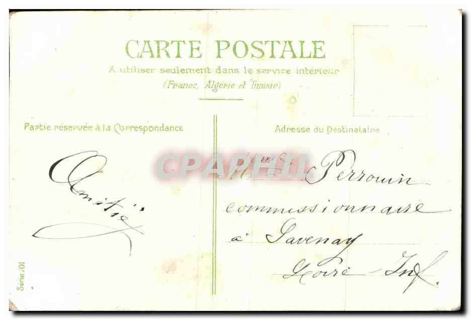 Fleurs Muguet - Lily of the Valley - Porte Bonheur - CPA  — Verso