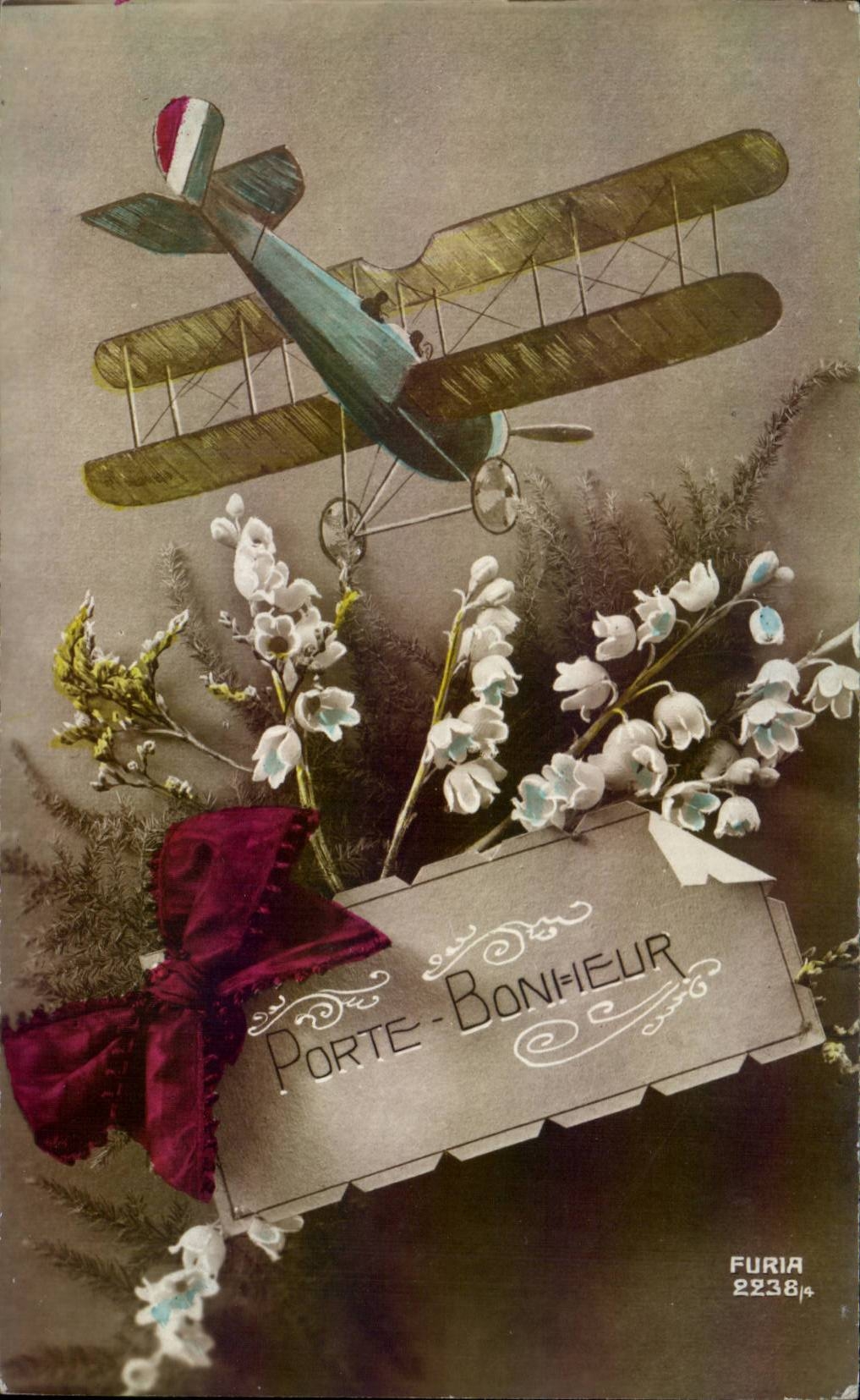 Avion biplan — Porte-Bonheur — Furia 2238