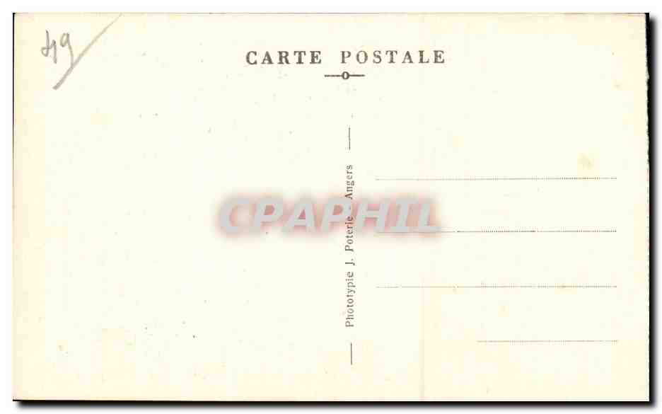 Folkore - Costumes - Angers - La Belle Angevine - CPA  — Verso