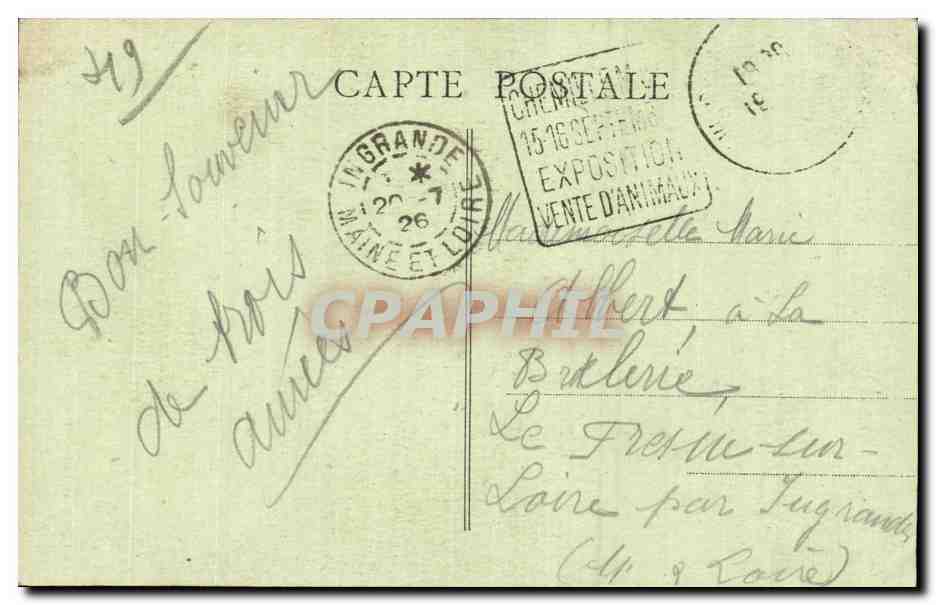 Les Gardes - Nouveau Sanctuaire - CPA  — Rückseite