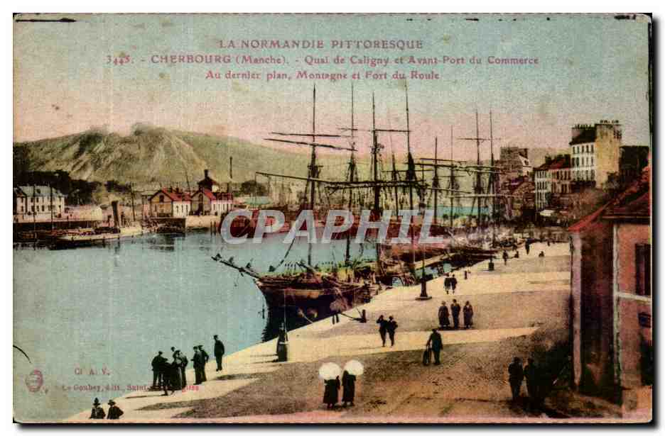 Cherbourg - Quai de Caligny - Avant Port du Commerce - CPA 