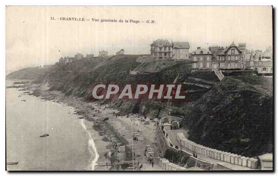 Granville — Vue générale de la Plage — G.M.