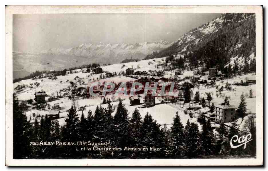 Assy-Passy (Haute-Savoie) et la Chaîne des Aravis en hiver — Cap