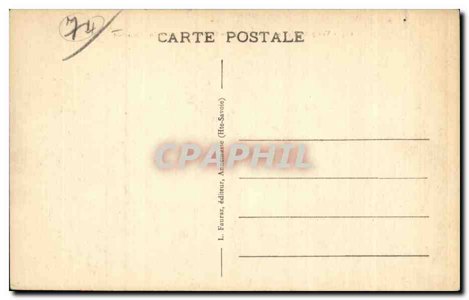 Samoens - Chaine du Grenairon - CPA  — Rückseite