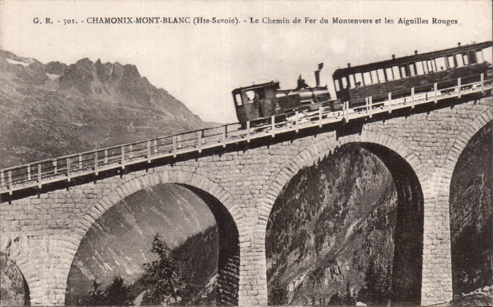 Chamonix-Mont-Blanc (Hte-Savoie) — Le Chemin de Fer du Montenvers et les Aiguilles Rouges — G. R. - 501