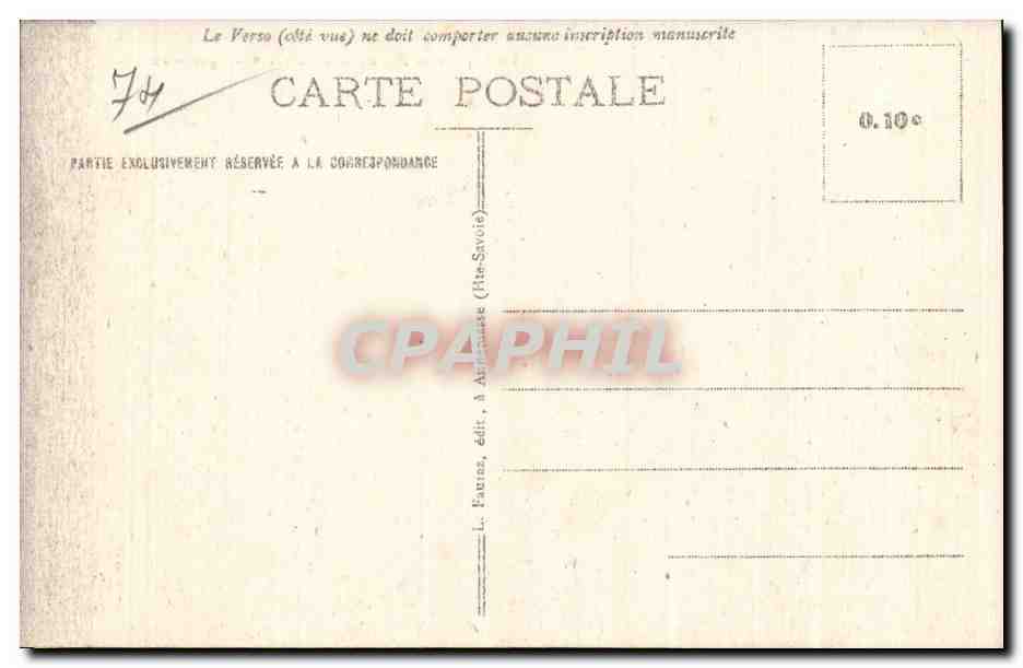 Chamonix-Mont-Blanc — Le Chemin de Fer du Montenvers et l'Aiguille du Dru (3815m) — G.R. 503, éd. L. Fauras — Verso